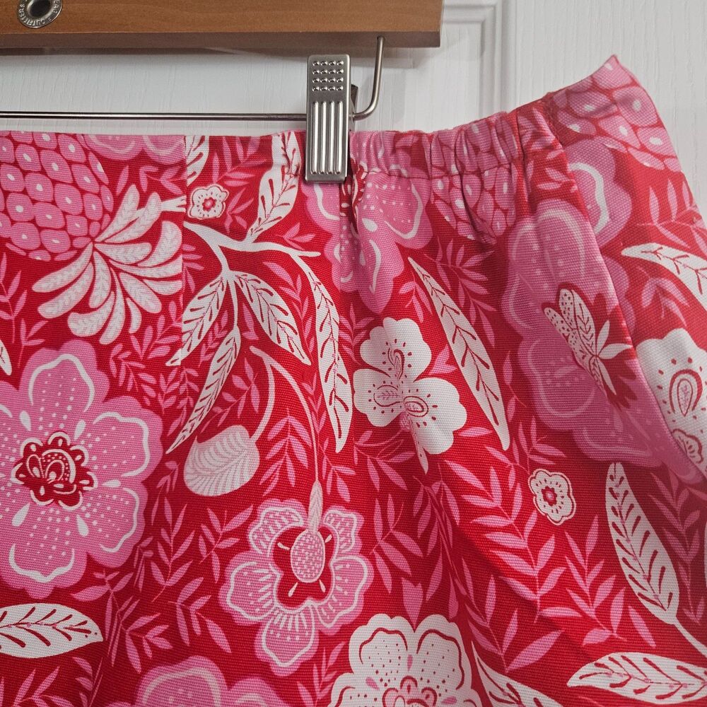 New Talbots Plus Size 18 Spring Floral Skirt Pinks Lined Knee Legnth - Picture 10 of 10
